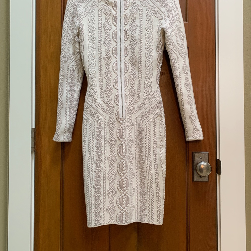 Fitted sweater dress